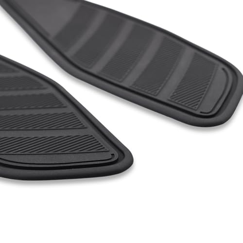Motorcycle Tank Protector, Non-Slip Gas Tank Pad Sticker Set, Black Rubber Protection for Yamaha XSR700 2018-2025, Vehicle Specific Fit