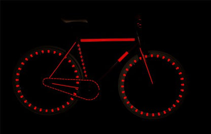 RydeSafe Reflective Decals - Hexagon Kit - Large - color: Red