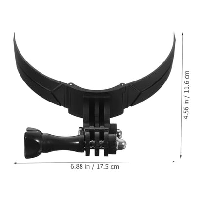 Happyyami Motorcycle Helmet Chin Mount Kit with Firm Camera Fixation and Abs Material, Universal Holder for Motorcycle Helmets and Other Devices, for Secure Action Camera Installation