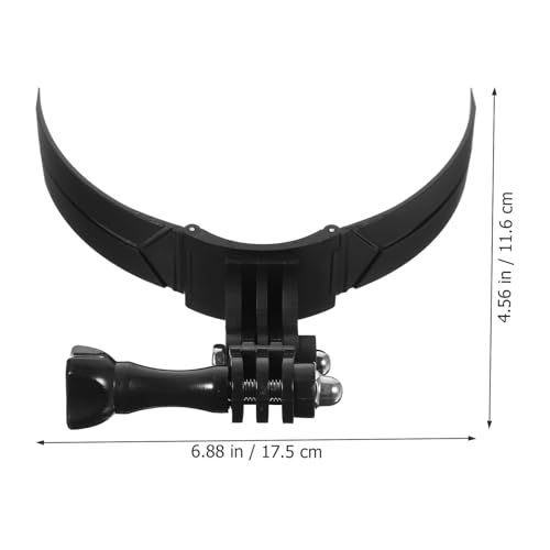 KALLORY Motorcycle Helmet Portable for Camera Chin Mount Kit Abs Material with Firm Camera Fixation and Motorcycle Helmet for Riding