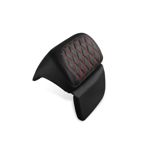 Chopped Razor Tour Trunk Backrest Pad Compatible with Harley 2014-2025 Street Road Glide FLHR FLHTCU FLHX Trunk Rack Backrest Pad(Red) - color: Red