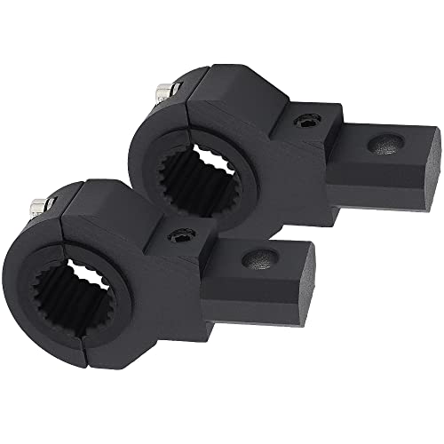 LED Mini Lights Bar Mounting Bracket Clamp Kits 360 Degree 0.75" 1" 1.25" 2Pcs Vertical Bar Tube Clamp Roof Roll Cage Holder Universal Clamp Bracket fit for Motorcycle Crash Bar Guard ATV UTV