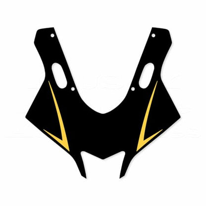 Motorcycle Front Fairing Reflective Sticker Decals,Yellow | Compatible with Yamaha YZF R25 R3 2019-2022 - color: Yellow