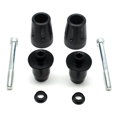 MZS Motorcycle Frame Sliders Compatible with MT07 MT-07 FZ07 FZ-07 XSR 700 XSR700 2014-2025, Falling Crash Protector Guards No Cut Kits Black - size: MT-07/FZ-07/XSR700