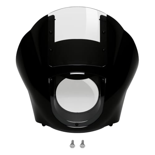 Windshield Fairing, SLMOTO Black Clear Quarter Fairing Windshield for Harley Sportster 88-Up XLH883 Low XL1200L, Dyna 95-05 Super Glide Custom EFI FXDCI Low Rider FXDL EFI FXDLI - color: Clear Windshield Fairing
