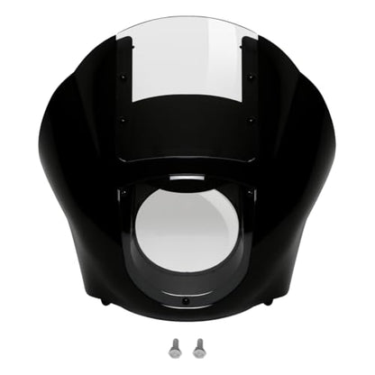 Windshield Fairing, SLMOTO Black Clear Quarter Fairing Windshield for Harley Sportster 88-Up XLH883 Low XL1200L, Dyna 95-05 Super Glide Custom EFI FXDCI Low Rider FXDL EFI FXDLI - color: Clear Windshield Fairing