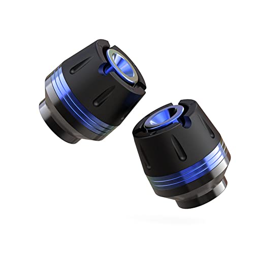 CNC Front Fork Frame Sliders Wheel Crash Protector Anti Crash Falling Protection Universal for Motorcycles Motorbikes Moped Scooters (Blue)