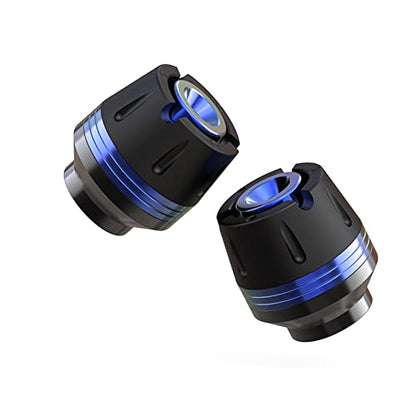 CNC Front Fork Frame Sliders Wheel Crash Protector Anti Crash Falling Protection Universal for Motorcycles Motorbikes Moped Scooters (Blue)