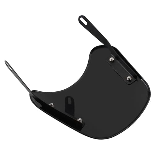 Kucehiup Motorcycle Windshield Wind Deflector Fit 5 to 7" Round Headlight