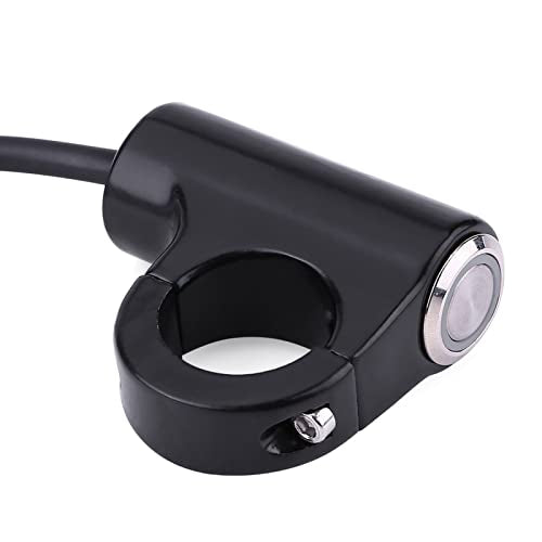 Motorcycle Push Start Button with Horn, Headlight, Brake, Fog Lights - 7/8" (22mm) Automatic Return with Green Light