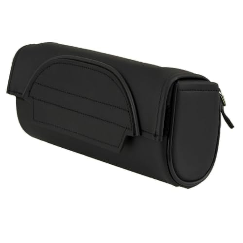 Milwaukee Leather SH62101 Black Double Strap PVC Motorcycle Tool Bag - One Size
