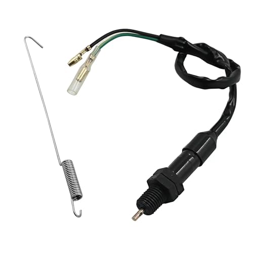 Universal 2 Wire Rear Brake Light Switch for Honda Kawasaki Suzuki Yamaha Tail Light Switch with Spring for Most Cars Motorcycle ATV 4 Wheel Pit Dirt Bike