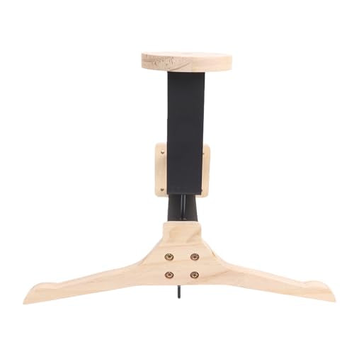 Alomejor Motorcycle Helmet Holder, Solid Wood Iron Wall Mount Hanger for Riding Gear Storage, Multifunctional Rack for Helmet and Jacket in Garage