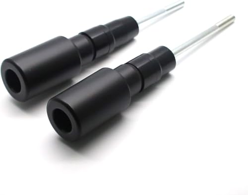 MZS Motorcycle Frame Sliders Compatible with Z650 EX650 ER6F EX 650 2017-2025 / Z650RS 2022-2025, Falling Crash Protector Guards No Cut Kits Black - size: Z650/EX650/Z650RS