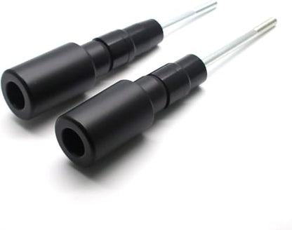 MZS Motorcycle Frame Sliders Compatible with Z650 EX650 ER6F EX 650 2017-2025 / Z650RS 2022-2025, Falling Crash Protector Guards No Cut Kits Black - size: Z650/EX650/Z650RS