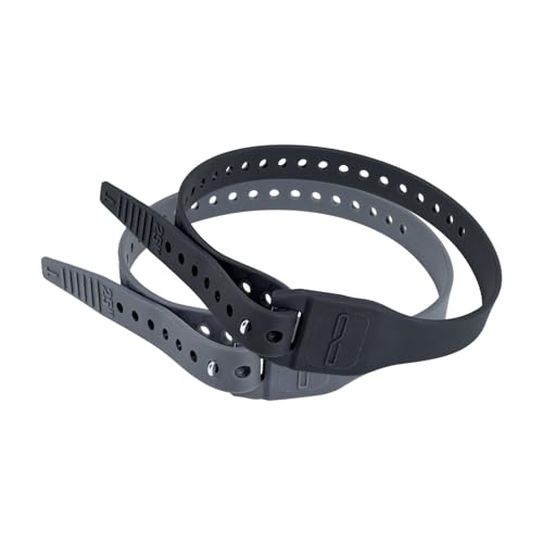 Giant Loop Pronghorn Straps, Multi-Purpose Cargo Straps with Virtually Unbreakable Fasteners, 3, Color Coded, 2-Piece Pack (25 Inches Set of 2 (Black)) - size: 25 Inches Set of 2 (Black)