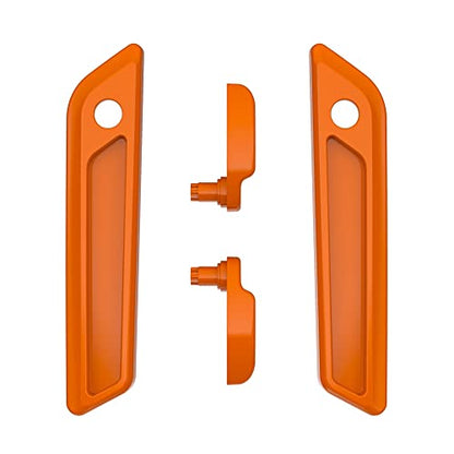 Advanblack Saddlebag Latches Covers, Lid Lifters Levers Fit for 2014+ Harley Touring Hard Saddlebags - Baja Orange - color: Baja Orange