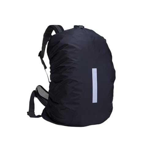 Backpack Rain Cover Outdoor Reflective Waterproof Backpack Rain Cover Night Bike Safety Light Raincover Bag Hiking Mountaineering Dust - color: Black 35L