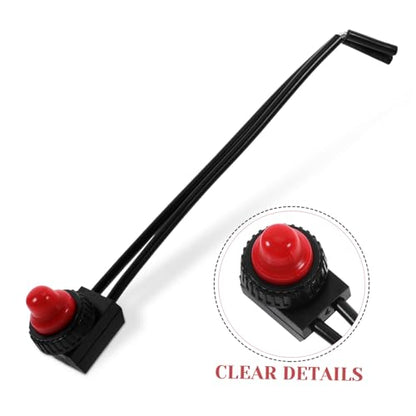 Alipis Waterproof Motorcycle Push Button Switch Wiring Universal Handlebar Control for Motorcycle Brake Light and Engine Switch Sturdy SPST Design for Easy Installation