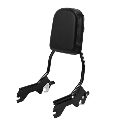 TCMT Standard Sissy Bar Upright Backrest Fit For Harley Heritage Classic FLHC Street Bob FXBB 2018-2025 Softail Standard 2022-2024 Softail Slim FLSL Deluxe FLDE 2018-2021 - color: Black Sissybar For FLDE FLHC FLHCS FLSL FXBB