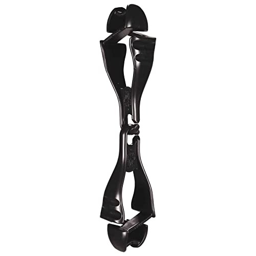 Ergodyne Squids 3400 Glove Clip Holder with Dual Clips, Black, 1 Count (Pack of 1) - color: Black, size: 1 Count (Pack of 1)