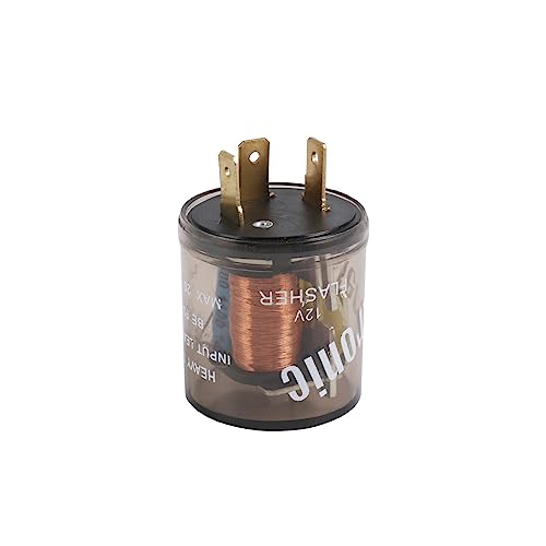 12V 3 Pin Electronic LED Flasher Relay Round Heavy Duty Electronic Turn Signal Light Blinker 3 Prong Turn Signal Flasher Relay - size: 1pc 3 PIN 20 Amps 12V Flasher