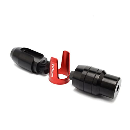 For SUZUKI V-Strom 250 650 1000 DL250 DL650 DL1000/V-Strom1000/XT Motorcycle CNC Aluminum Frame Crash Pad Exhaust Sliders Crash Protector slider - color: red
