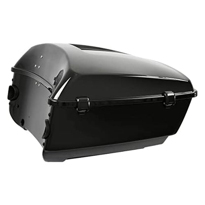 SLMOTO 13.7" King Tour Trunk W/Black Latch Fit For Harley Street Glide FLHX 2014-2025 Electra Glide Standard FLHT 2019-2022 Revival FLH 2021 Road King Glide - color: BStyle #04