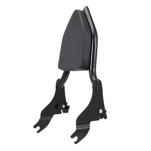 Detachable Sissy Bar Backrest Passenger Backrest Compatible with Harley Touring Street Glide Road Glide Road King Electra Glide 2009-2025 (Black) - color: Black