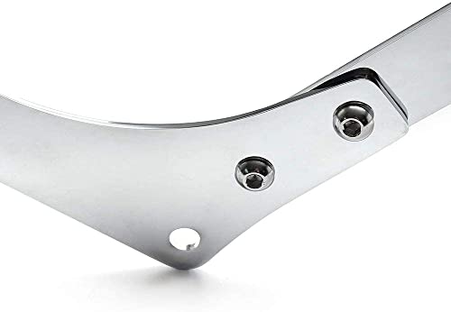 Motorcycle Rear Seat BackRest Sissy Bar Back Rest Compatible For Honda Rebel CA250 CMX250 CMX (Silver)