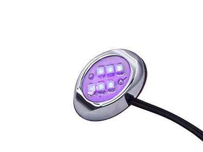 Oznium LED Modules (Round Chrome, UV LED) - color: UV LED, size: Round Chrome
