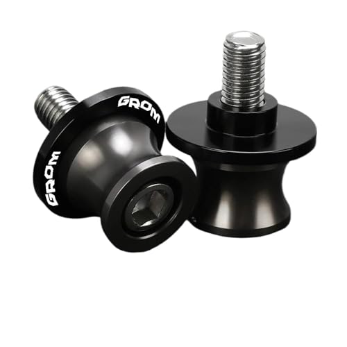 Motorcycle M8 Swingarm Spools Rear Stand Screws Sliders for H GROM MSX125 2015 2016 2017 2018-2023 2024(Gray) - color: Gray