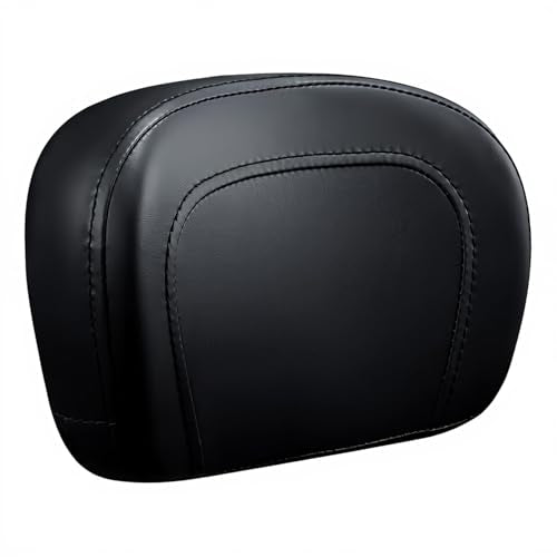 Passenger Sissy Bar Backrest Pad Compatible with Harley Touring Road King Street Electra Glide 1997-2022 - Waterproof PU Leather Cushion for Detachable Upright Sissy Bars - color: Blaack#2