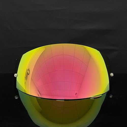 HJ-17 Helmet Visor Replacement,UV Protective Helmet Face Shield Compatible with CL-MAX II,IS-MAX BT,SY-MAX III,IS-MAX II,CL-MAX 3,C90,C91,C91N (Revo Pink Gold-Day Use Only) - color: Revo Pink Gold-day Use Only