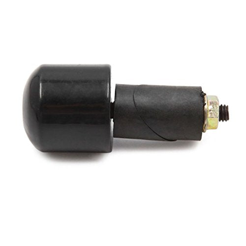 uxcell 2pcs 17mm Black Motorcycle Anti Vibration Handle Bar End Grip Caps for GS