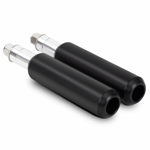 6.5" Motorcycle Frame Sliders Falling Crash Protector Upper Shock Mount Guards Falling Side Protector No Cut Kits Fit for Dyna 1998-2005 (Smooth Style) - color: 6.5 Inch-Smooth, size: For Harley Dyna 1998-2005