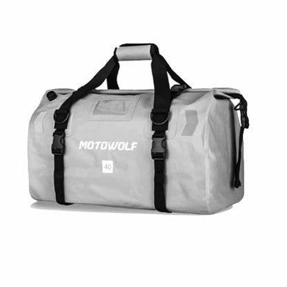 Motorcycle Tail Bag for Honda Monkey 125 2018-2025 Waterproof Duffle Luggage All Weather Back Seat Saddle Bag Expandable Capacity Rear Rack Trunk Storage Bag,Gray - color: Gray