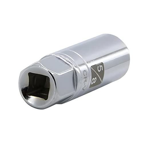 5/8-inch Magnetic Spark Plug Socket 3/8-inch Drive 6-Point Powerful Magnet Retains Spark Plugs Chrome Vanadium Steel - size: 5/8-inch
