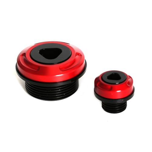 Monkey125 Engine Crankcase Cover Plugs Compatible with Monkey 125 GROM CT125 DAX 125 CNC Motorcycle Accessories Crankcase Hole Plug (Red) - color: Red3