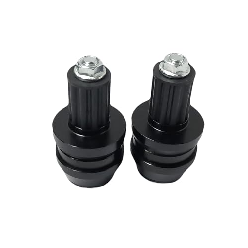 22mm 7/8'' Motorcycle Bar End Plug Sliders Universal Handlebar Grips Bar Ends Caps replacement for Honda Yamaha Suziku Kawasaki BMW Motorbike Dirt Bike(Black) - color: Black