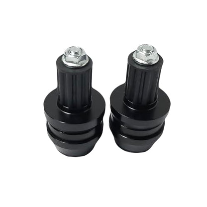22mm 7/8'' Motorcycle Bar End Plug Sliders Universal Handlebar Grips Bar Ends Caps replacement for Honda Yamaha Suziku Kawasaki BMW Motorbike Dirt Bike(Black) - color: Black