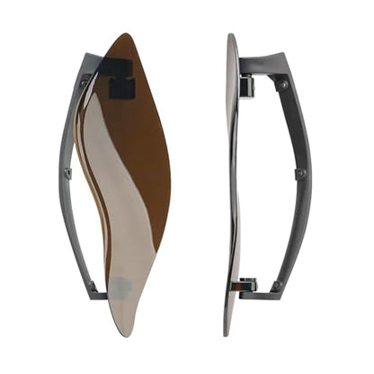 Fairing Air Deflectors Side Wing Windshield Adjustable Wind Deflectors Compatible with 2014-2024 Harley Electra Glide Street Glide Tri Glide Ultra Limited Fairing Side Shield (Smoke) - color: Smoke