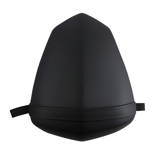 Rear Passenger Pillion Seat Cushion Compatible with Yamaha YZF R1 2009-2014 - Black Leather Replacement Pad for YZFR1 Sportbike - High-Density Foam Saddle for Enhanced Passenger Comfort - size: Yamaha R1 09-14