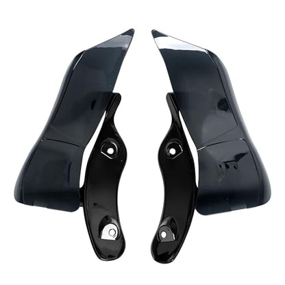 Smoke Adjustable Fairing Air Deflectors Side Wing Windshield for Harley Road Glide 2015-2023 - color: Smoke