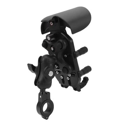 Motorcycle Phone Mount, Anti Shake Vibration Dampener High Speed Secure Lock Bike Phone Holder, Handlebar Mount with Adjustable Bracket and Anti Theft Design for