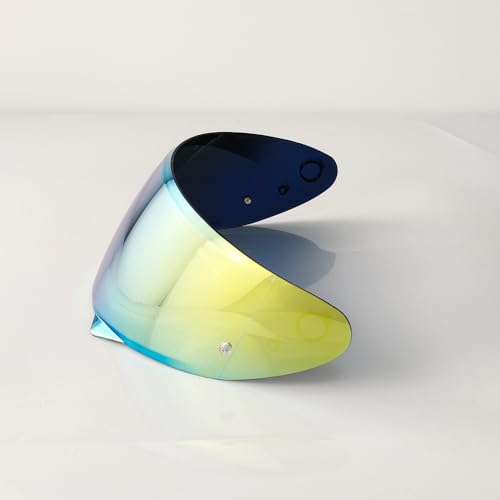 HJ-34P Helmet Visor Replacement for HJC C10.Motorcycle Helmet Shield UV Protection Compatible with HJC C10 (Revo Deep Gold) - color: Revo Deep Gold