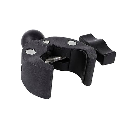 1" Ball Adapter for Handlebar Clamp Mount Base, Compatible with RAM Mounts B Size Double Socket Arm & Bike Motorcycle Phone Mount Holder - style: Handlebar Clamp Base