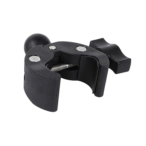 1" Ball Adapter for Handlebar Clamp Mount Base, Compatible with RAM Mounts B Size Double Socket Arm & Bike Motorcycle Phone Mount Holder - style: Handlebar Clamp Base