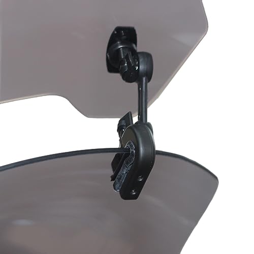 GP Kompozit Universal Windshield Extension Adjustable Clip Windscreen Spoiler Deflector Clear - color: Clear