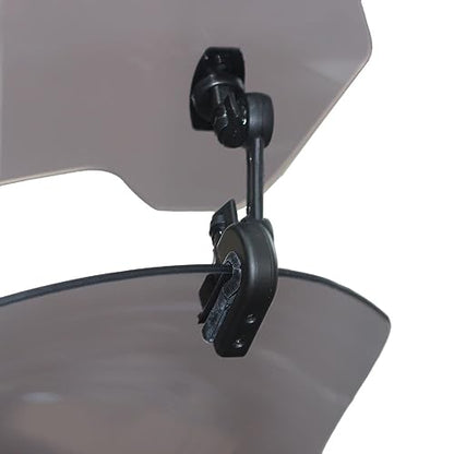 GP Kompozit Universal Windshield Extension Adjustable Clip Windscreen Spoiler Deflector Clear - color: Clear